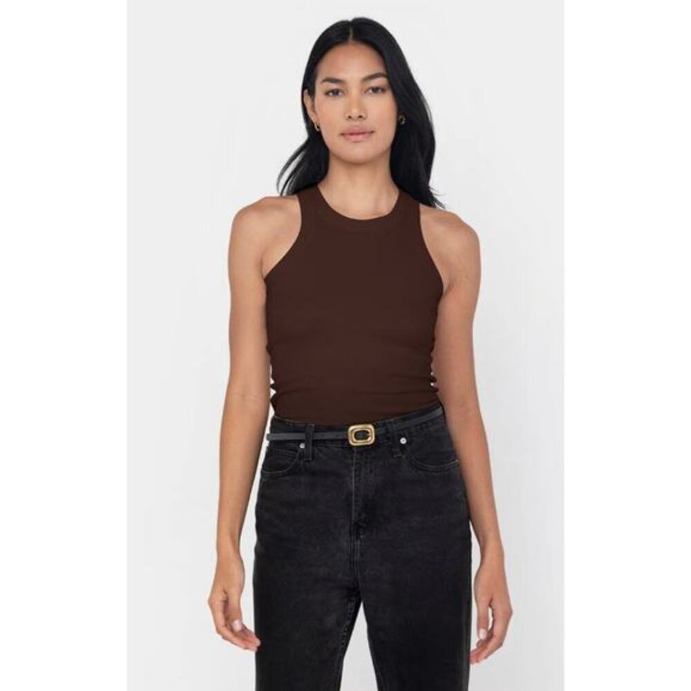 Easyโ Standard Hickory Rib Fitted Racer Tank